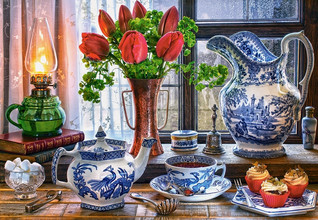 Castorland Still Life with Tulips palapeli 1500 palaa