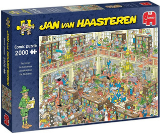Jan van Haasteren The Library palapeli 2000 palaa