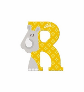 Sevi  Eläinkirjain R Rhinoceros 10 cm