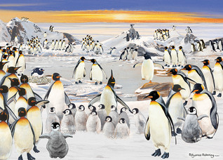 Otter House Penguin Party palapeli 1000 palaa