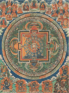 Pomegranate Mandala the goddess to the glorious white umbrella 1000