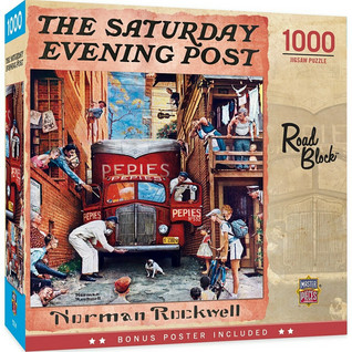 Master Pieces Norman Rockwell  Road Block palapeli 1000 palaa