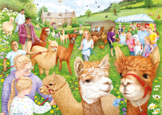 Falcon Anne Searle The Alpaca Farm palapeli 1000 palaa