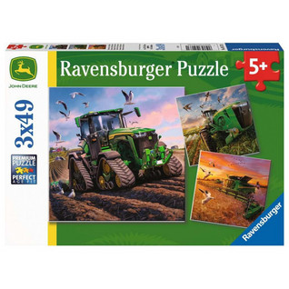 Ravensburger John Deere työkoneet 3x49 palaa