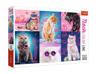 Trefl Neon Color Line - Cats palapeli 1000 palaa