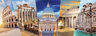Nathan Monuments of Rome panoraama palapeli 1000 palaa