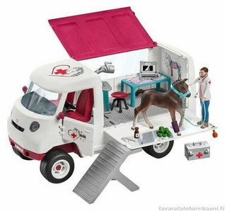 Schleich  42370 Liikkuva eläinlääkäri ja hannoverinhevosvarsa
