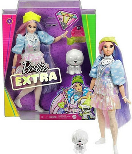 Barbie extra Vaaleanpun-lila hiukset