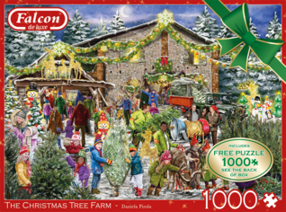 Falcon Daniela Pirola The Christmas Tree Farm palapeli 1000 palaa