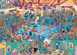 Jan Van Haasteren Boxing Match palapeli 1000 palaa