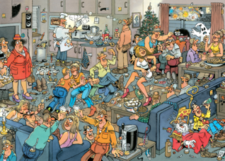 Jan Van Haasteren New Year Party palapeli 1000 palaa