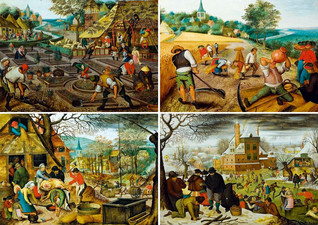 Bluebird Pieter Brueghel the Younger - The Four Seasons palapeli 1000