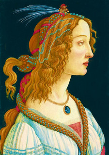 Bluebird Sandro Botticelli - Idealized Portrait of a Lady, 1480 palapeli