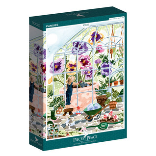 Pieces & Peace Pansies palapeli 1000 palaa