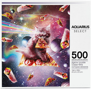 Aquarius Random Galaxy Cat Pizza palapeli 500 palaa