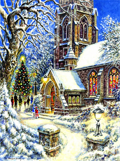 SunsOut Church in the Snow palapeli 1000 palaa