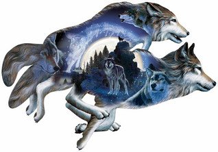 SunsOut Al Agnew Moonlight Warrior palapeli 1000 palaa