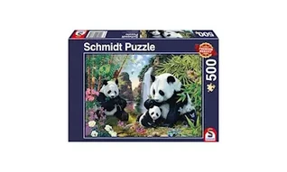 Schmidt Panda perhe vesiputouksella palapeli 500 palaa