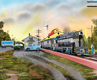 SunsOut Robert West - Brownsburg Depot palapeli 1000 palaa