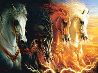 SunsOut Lindsburg-Osorio - Four Horses of the Apocalypse palapeli 1000