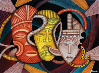 SunsOut Marcella Muhammad - Society Masks palapeli 1000 palaa