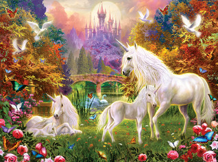 SunsOut Jan Patrik Krasny - Castle Unicorns palapeli 1000 palaa
