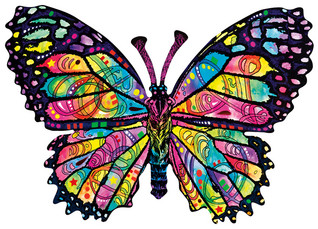 SunsOut Dean Russo - Stained Glass Butterfly palapeli 1000 palaa