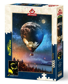 Art Puzzle Neon - The Journey to The Moon palapeli 1000 palaa