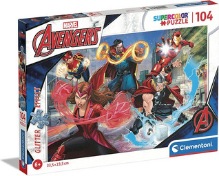 Clementoni XXL Palat Super Color - Glitter Effect - Marvel Avengers