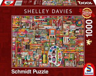 Schmidt Shelley Davies - Vintage Künstlermaterialien palapeli 1000 pal