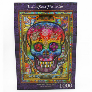 JaCaRou Rainbow skull palapeli 1000 palaa