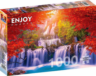 Enjoy Thee Lor Su Waterfall in Autumn, Thailand palapeli 1000 palaa
