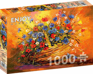 Enjoy Basket with Flowers palapeli 1000 palaa