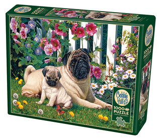 Cobble Hill Pug Family palapeli 1000 palaa