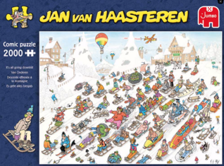 Jan Van Haasteren It´s All Going Downhill palapeli 2000 palaa