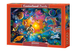 Castorland Man in Space palapeli 2000 palaa
