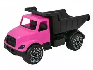 Plasto pinkki/musta aura-auto hiljaisilla renkailla 60cm