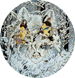 SunsOut Diana Casey - Keeper of the Wolf palapeli 1000 palaa