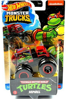 Hot Wheels, Turtles Monster Trucks 1:64 Raphael