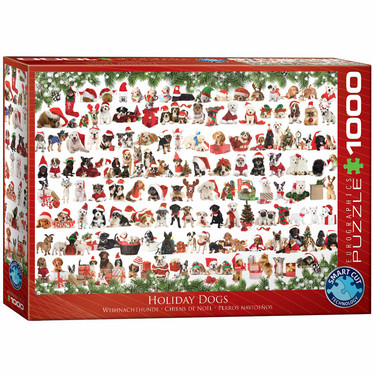 Eurographics Holiday Dogs-palapeli 1000 palaa