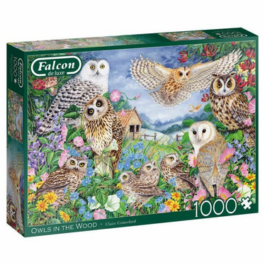 Falcon Owls in the wood palapeli 1000 palaa