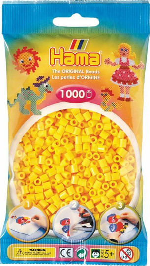 Hama pussi 1000 keltainen