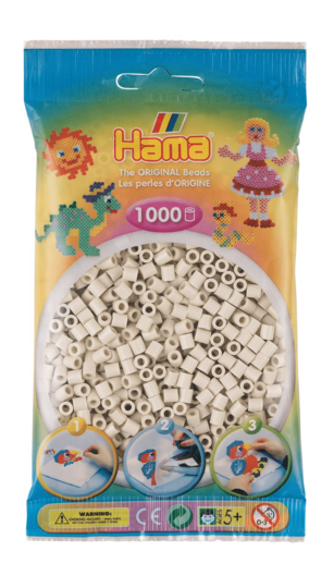 Hama pussi 1000 luonnonvalkoinen