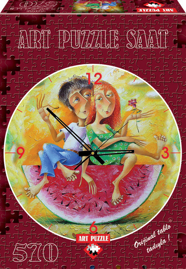 Art Puzzle Palapeli-kello I Love You