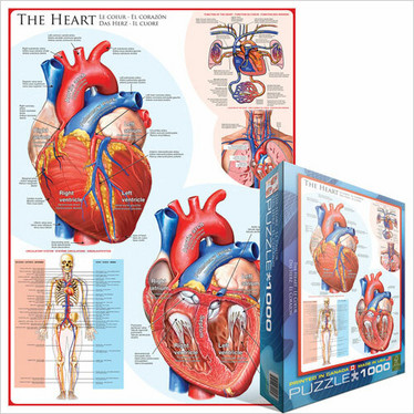 Eurographics The Heart palapeli 1000 palaa