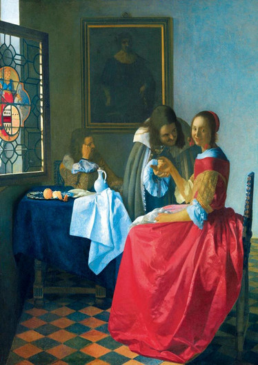 Bluebird Johannes Vermeer-The Girl with the Wine Glass palapeli
