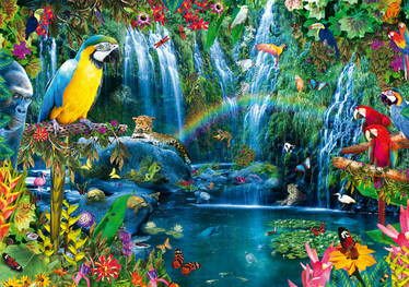 Bluebird Parrots Tropics palapeli 1000 palaa