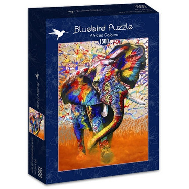 Bluebird Graeme Stevenson,African Colours -palapeli 1500 palaa