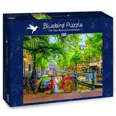 Bluebird The Red Bike in Amsterdam - palapeli 1000 palaa