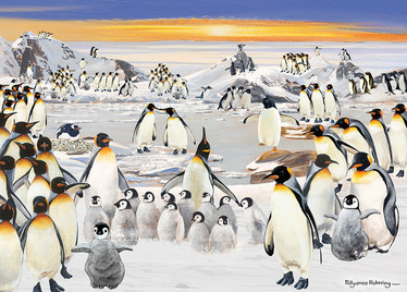 Otter House Penguin Party palapeli 1000 palaa